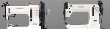 雙針幫面縫紉機功能線跡達到9種以上,是皮鞋、休閑鞋和皮包的幫面縫合加工的好機型。